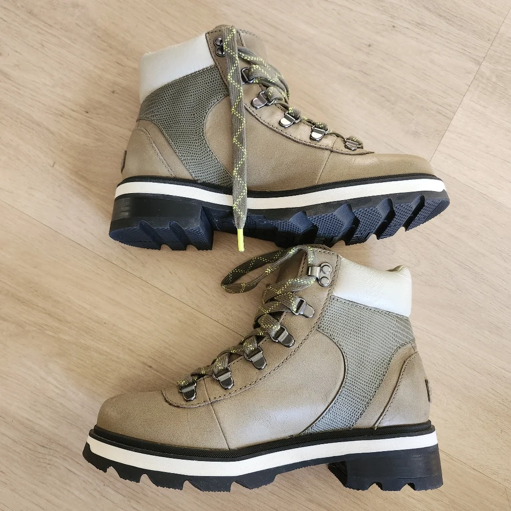 Sorel Womens Tan Lennox Hiking Boots Sz 7 EUC - Picture 4 of 7